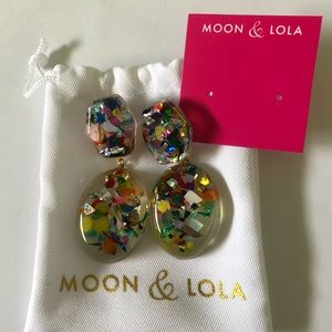 Moon & Lola ML xx TP Confetti Post Drop Earrings